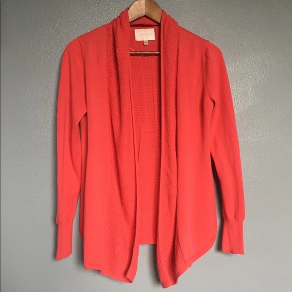 Skies Are Blue Sweaters - Skies are Blue Medium Coral Shrug
